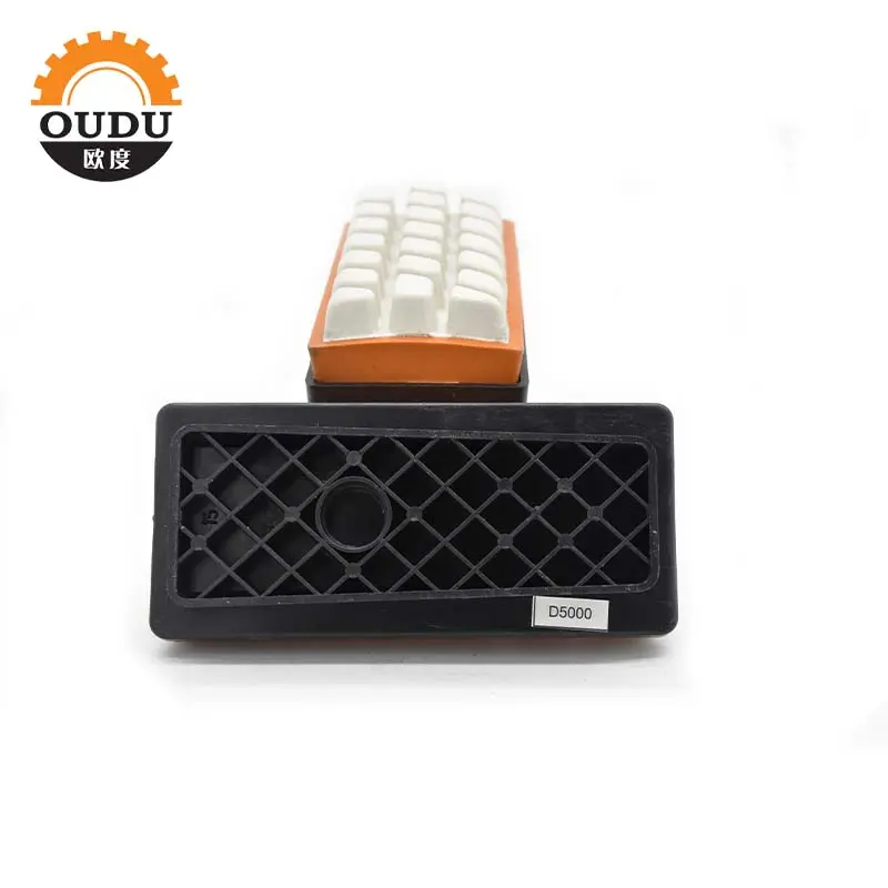 High Quality Fickert Abrasive Block Supported Resin Bond Diamond Stone Grinding Tools with Customized Support Type