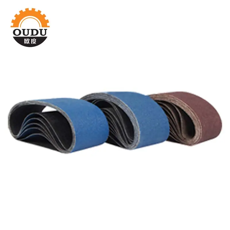 China Manufacturer Price Aluminum Oxide sanding belts abrasive sanding belt Featured Image